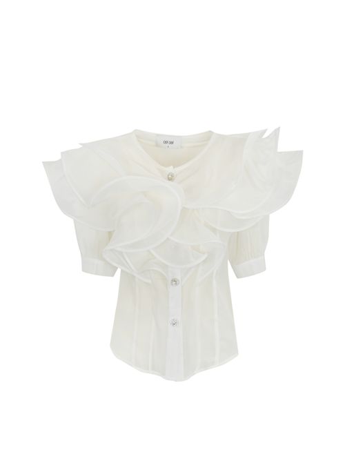 Camicia con rouches Bianco ODI ODI | STINTINO 250S5BIANCO